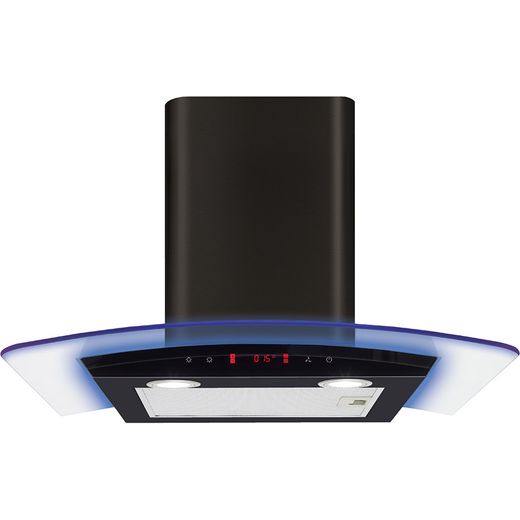 CDA EKP60BL 60 cm Chimney Cooker Hood - Black - D Rated