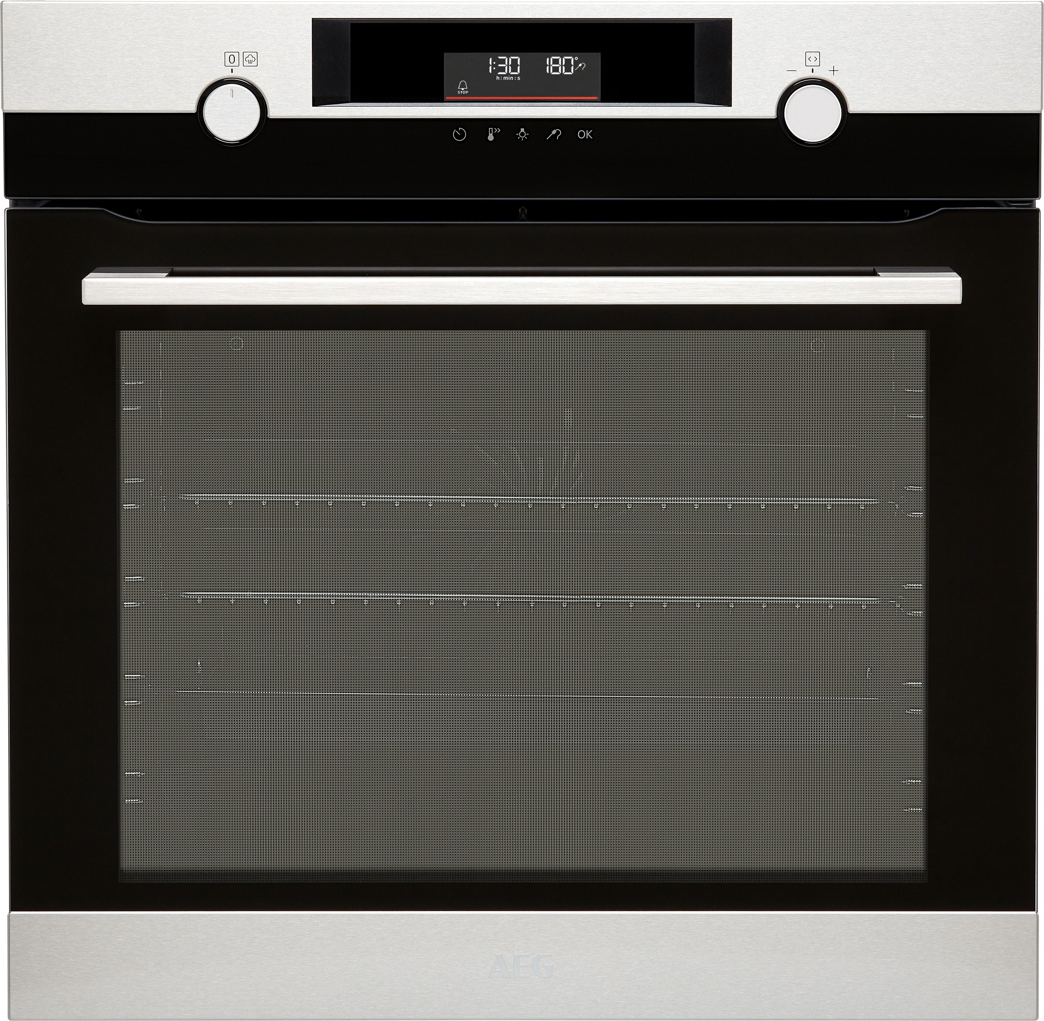 AEG Steambake BCK556260M Built In Electric Single Oven - Stainless Steel - A+ Rated, Stainless Steel