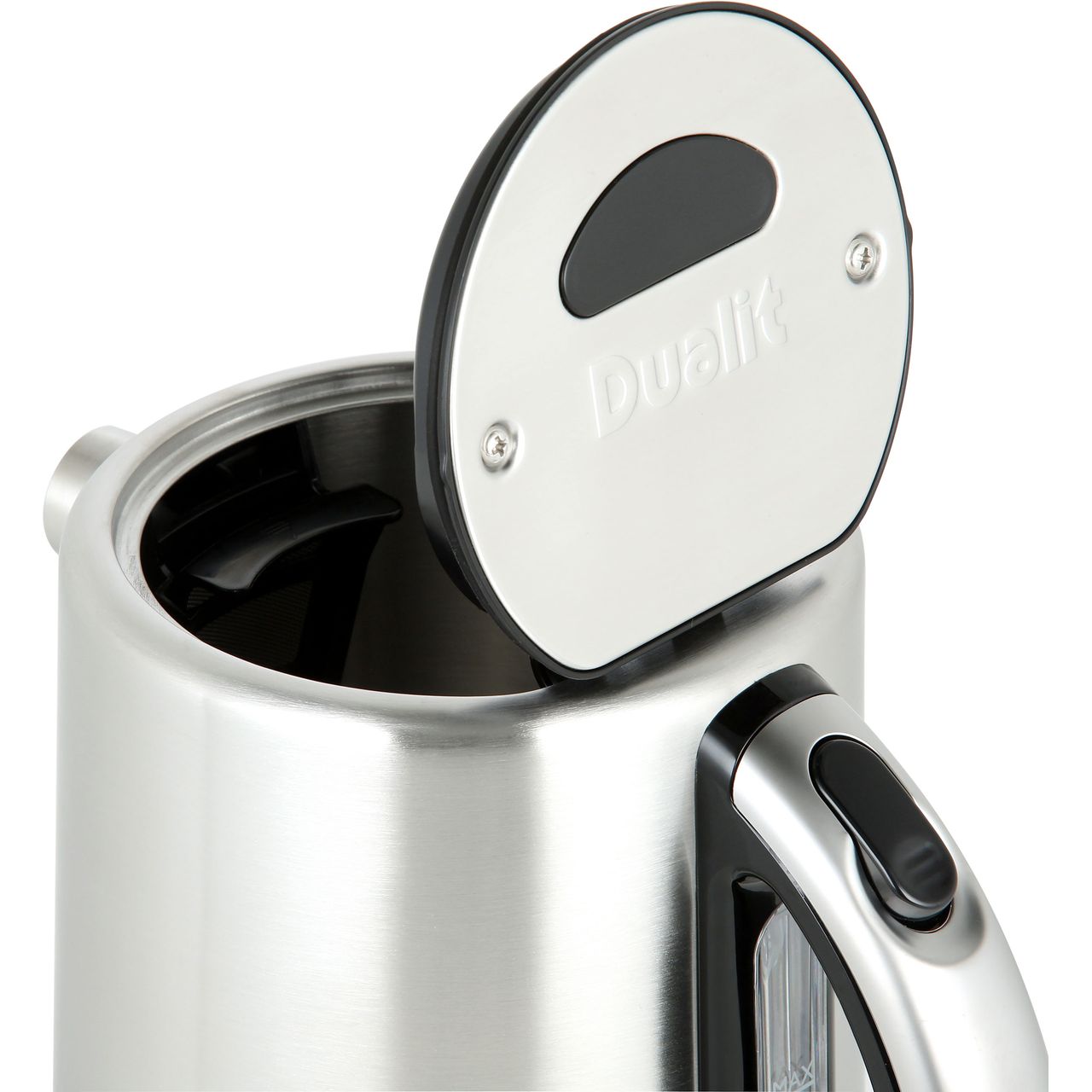 72905_BKB, Dualit Kettle, Black and Brushed Steel