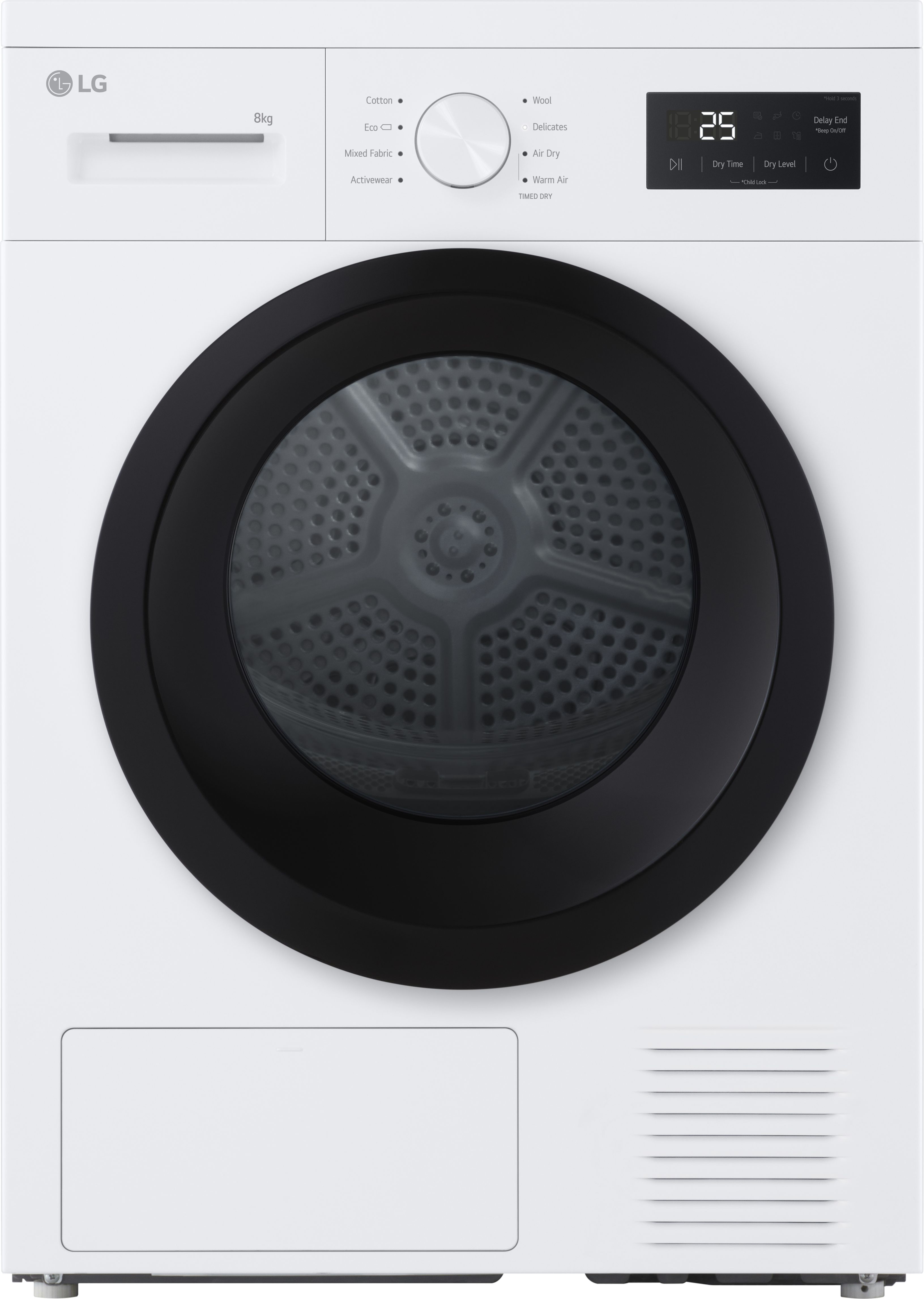 LG 8 kg Heat Pump Tumble Dryer - White - A++ Rated