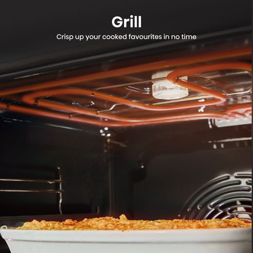 Hisense Hi6 Max HDCEC6C20X 60cm Wide Double Oven Electric Cooker with Ceramic Hob - Stainless Steel - Annotation - Grill
