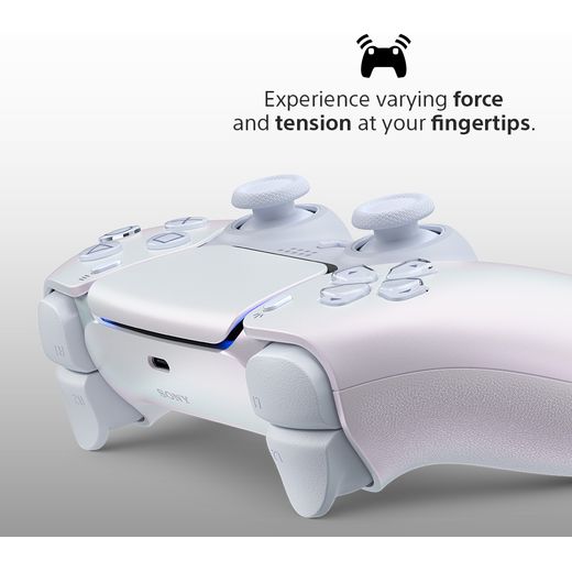 PlayStation DualSense™ Gaming Controller For PlayStation 5 - Chroma Pearl - Annotation - Tension at your fingertips