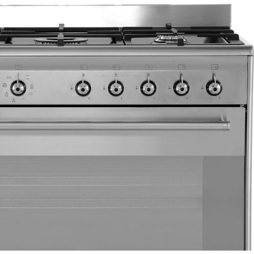 Smeg Concert SUK91MFX9 90cm Dual Fuel Range Cooker - Stainless Steel