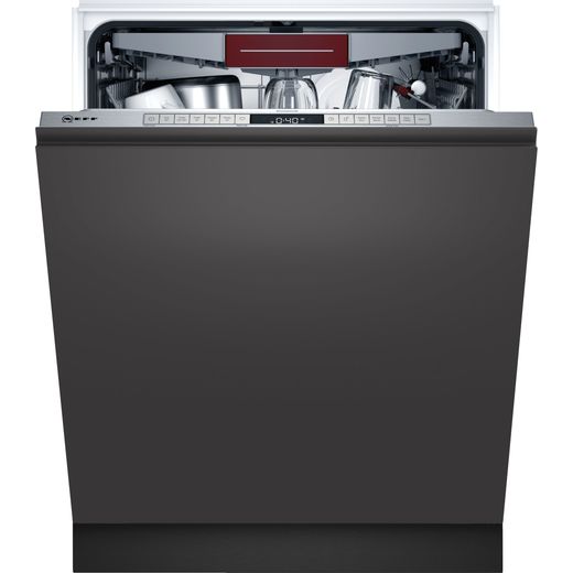 NEFF N50 S155HCX27G Wifi Connected Fully Integrated Standard Dishwasher - Stainless Steel Control Panel - D Rated