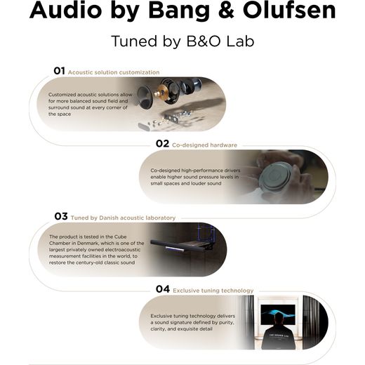 TCL A A65K-UK Bluetooth 3.1.2 Soundbar - Titanium - Annotation - Tuned by B&O lab