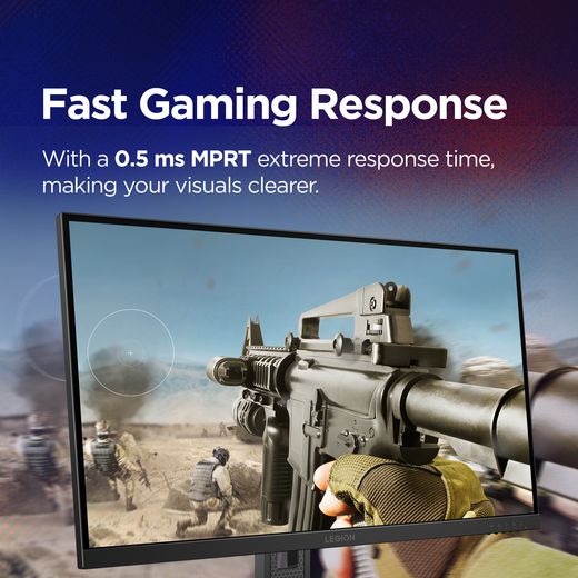 Lenovo Legion 27-10 27" Full HD 240Hz Monitor with NVidia G-Sync - Raven Black - Annotation - Fats gaming response shot