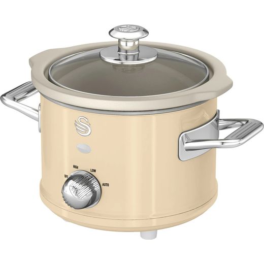 Swan Retro SF17011CN 1.5 Litre Slow Cooker - Cream