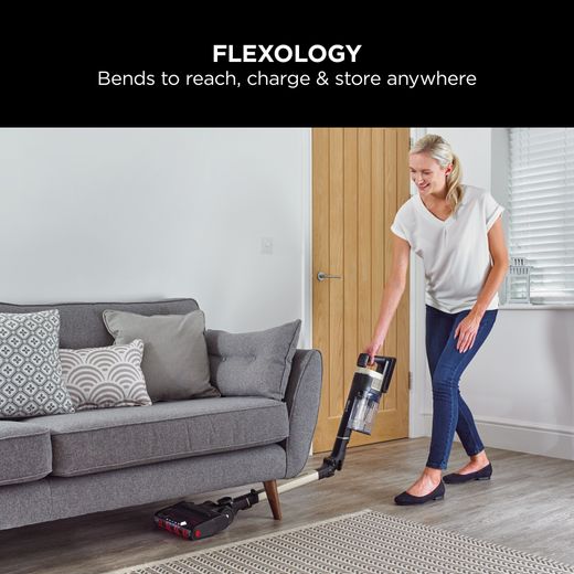 Shark Stratos with Anti-Hair Wrap Plus & Clean Sense IQ IZ400UKT Cordless Vacuum Cleaner with up to 60 Minutes Run Time - Charcoal Grey / Copper - Flexology