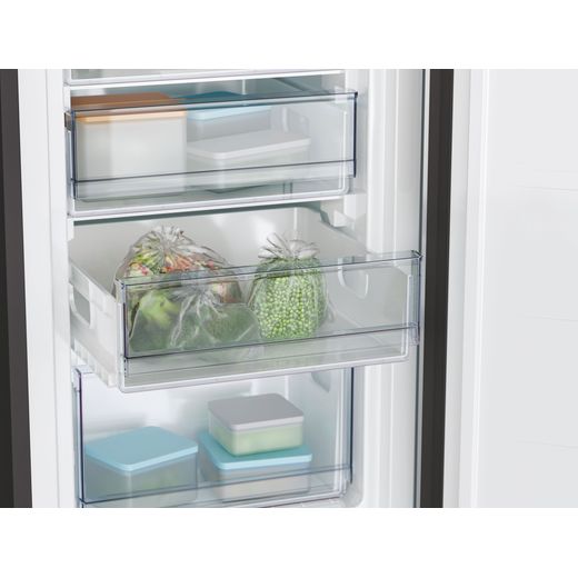 Candy CCT3L517EBK-1 176cm 50/50 Fridge Freezer - Black - close up freezer drawer shot