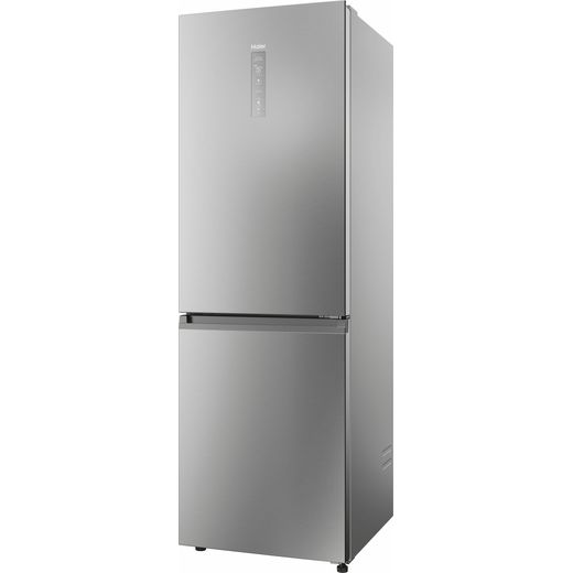 Haier 60/40 Frost Free Fridge Freezer - Platinum - Left perpsective shot