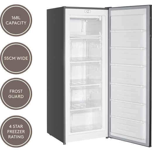 Haden HZ218IX 143cm Small Upright Freezer - Silver - Features