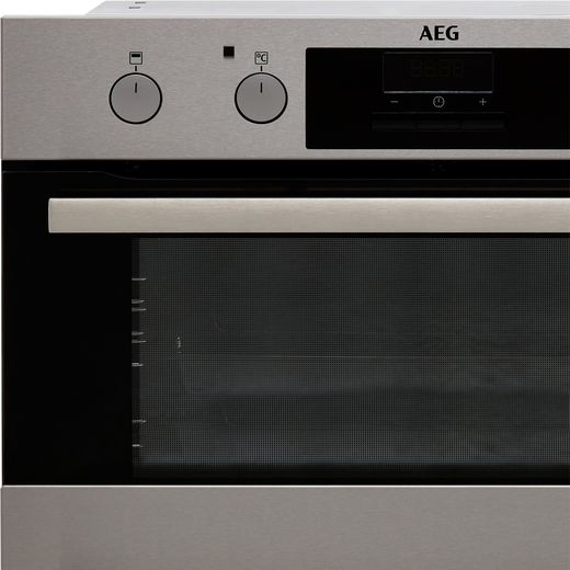 AEG Built Under Electric Double Oven - Stainless Steel