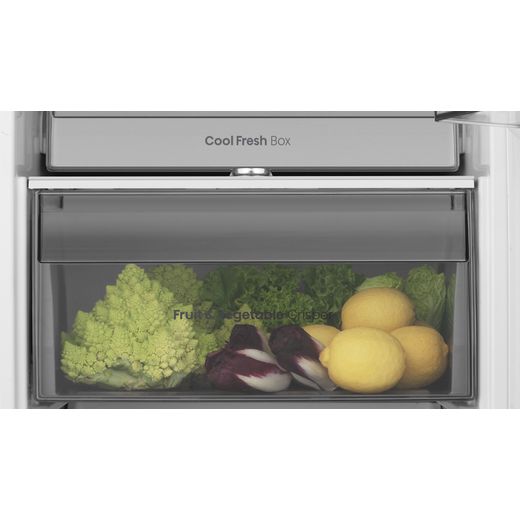 Hisense RL3B303SAWE Integrated Upright Fridge - White - Close up drawer shot