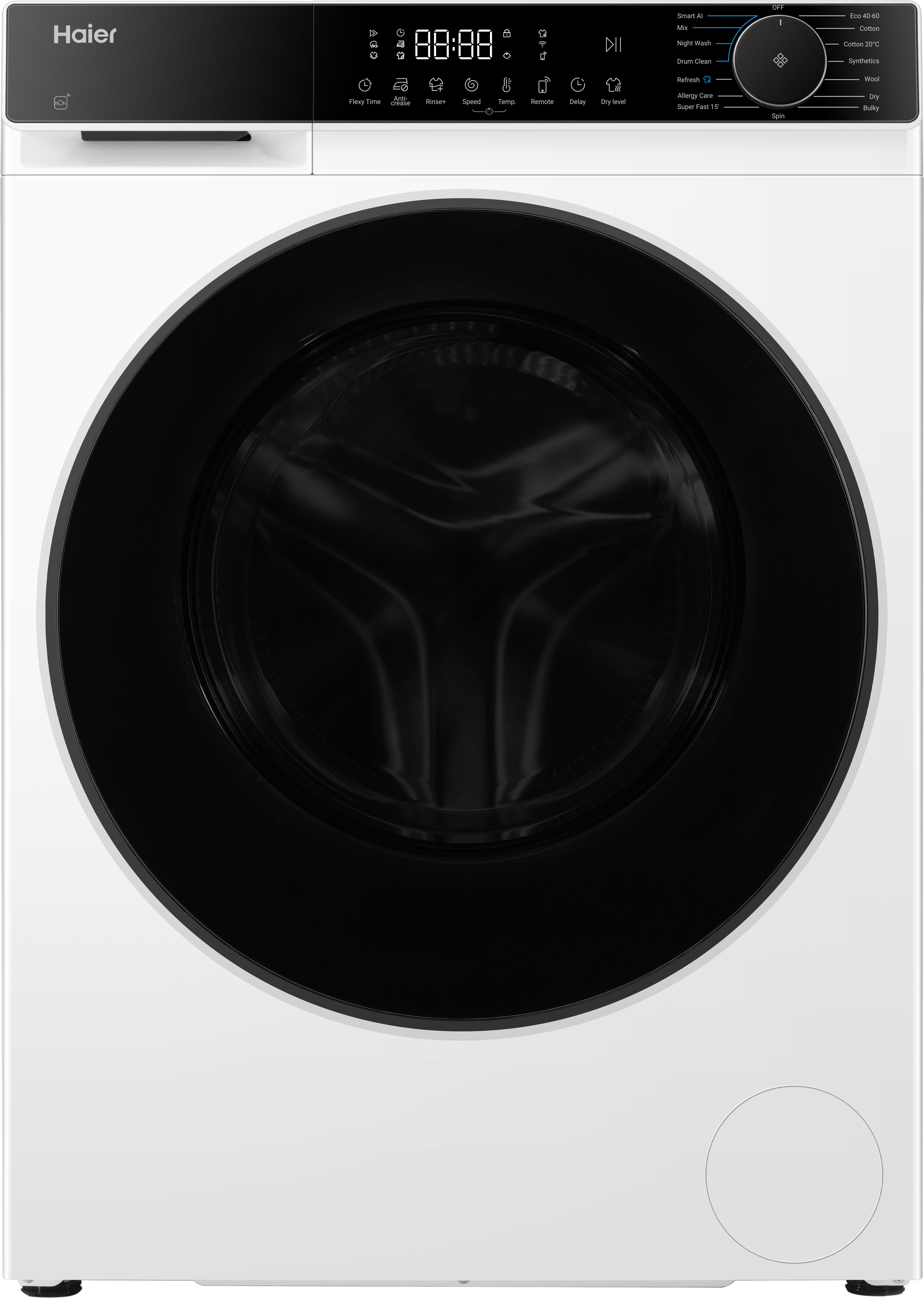 Haier 10kg Washer Dryer - White - Freestanding - 1400 RPM Spin