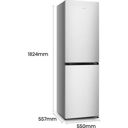 Hisense 50/50 Frost Free Fridge Freezer - Stainless Steel - Dimensions