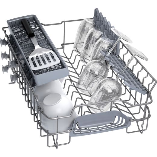 Siemens Slimline Dishwasher - White - Basket shot