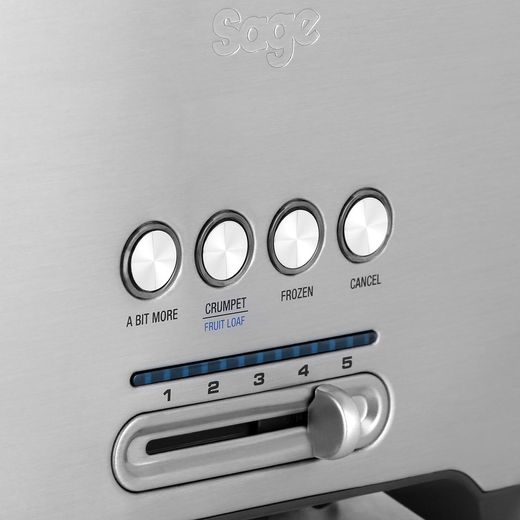 Sage The Bit More 2 Slice BTA720UK 2 Slice Toaster - Stainless Steel