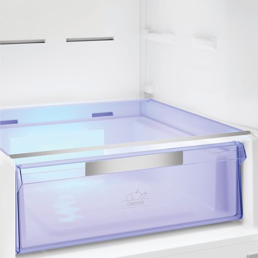 Hotpoint HPKF 6353 XBR4UK 192cm High 50/50 No Frost Fridge Freezer - Dark Inox - Close up drawer shot 