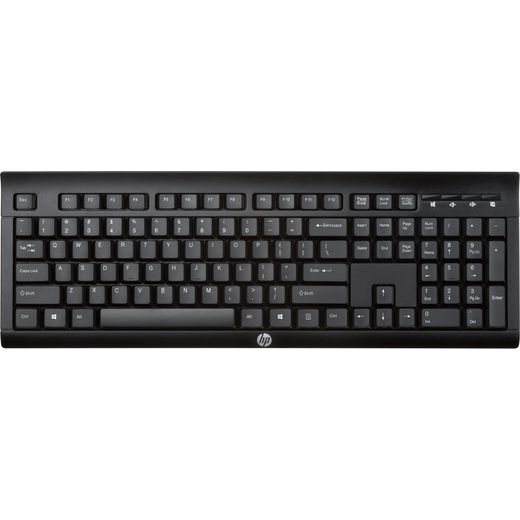HP K2500 Wireless USB Keyboard - Black