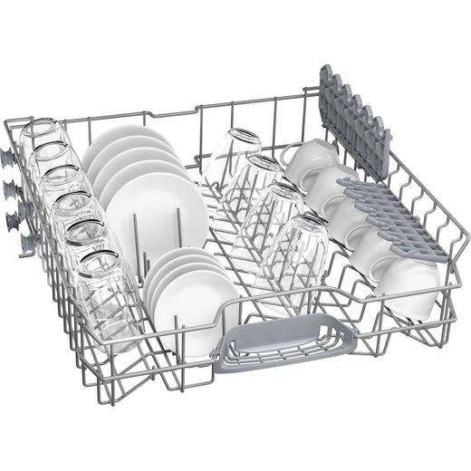 Bosch Series 2 Standard Dishwasher - Brushed Steel - right tray perpsective shot