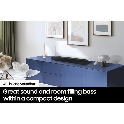 Samsung HW-S60D Bluetooth 5.0 Soundbar - Black - Annotation - All-In-One soundbar