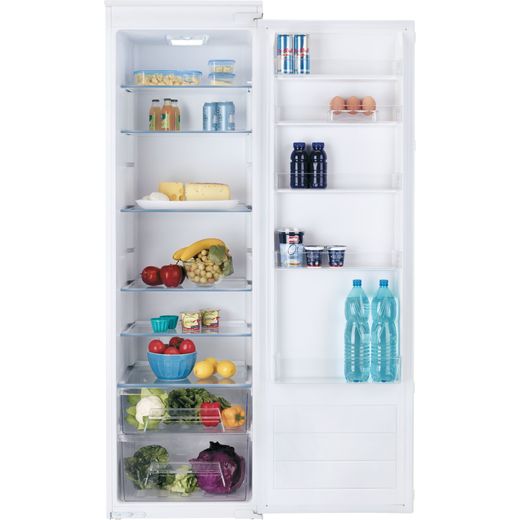 Baumatic BMS518FK Integrated Upright Fridge - Sliding Door Fixing Kit - White - F Rated