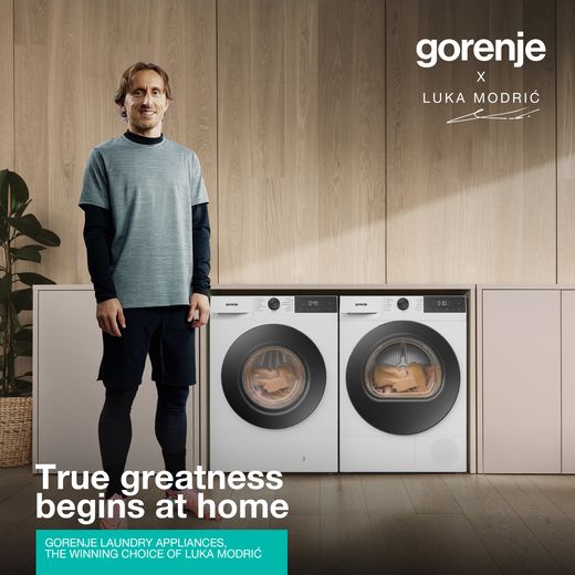 Gorenje G200 Series WG2P84A32/UK 8kg Washing Machine with 1400 rpm - White - Annotation - Luka Modric
