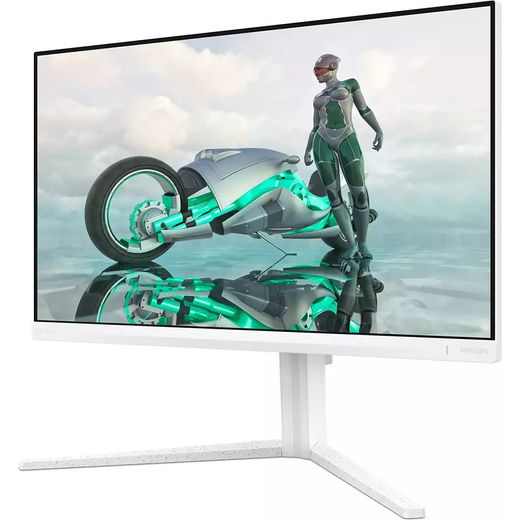 Philips EVNIA 3000 23.8" Full HD 180Hz Monitor - White - left perspective shot
