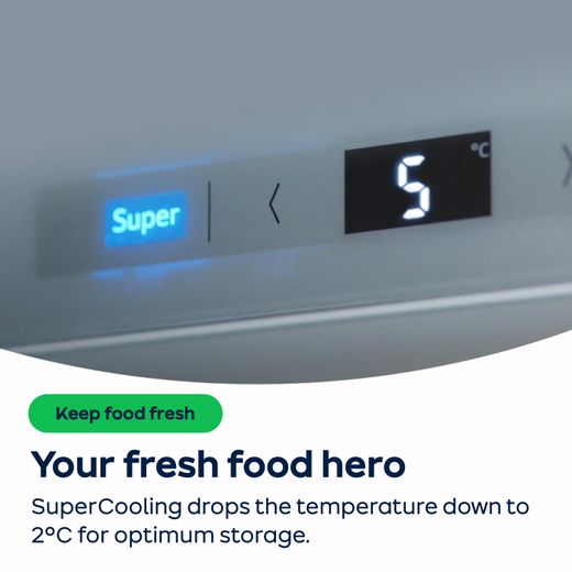 NEFF N30 KI1311SE0 Integrated Upright Fridge - Sliding Door Fixing Kit - White - AO Annotation - SuperCooling