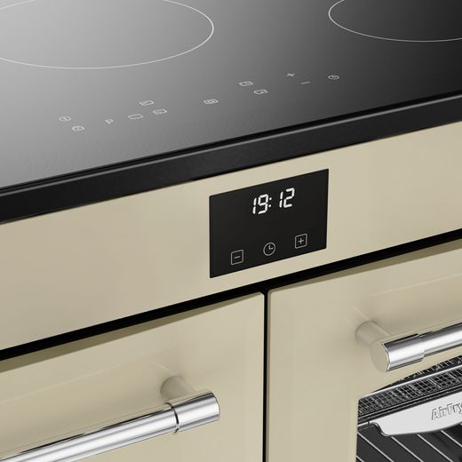 Belling Farmhouse 100Ei 100cm Electric Range Cooker with Induction Hob - Cream - Control panel shot