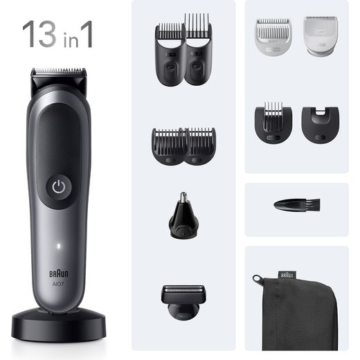 Braun AIO7560 hair trimmers/clipper Black, Grey 14 Lithium-Ion (Li-Ion)_7