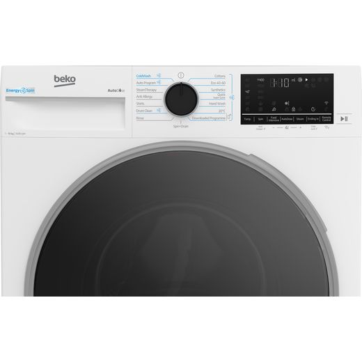 Beko bPRO 500 B5W51041BDW 10kg Washing Machine with 1400 rpm - White - Control panel shot 