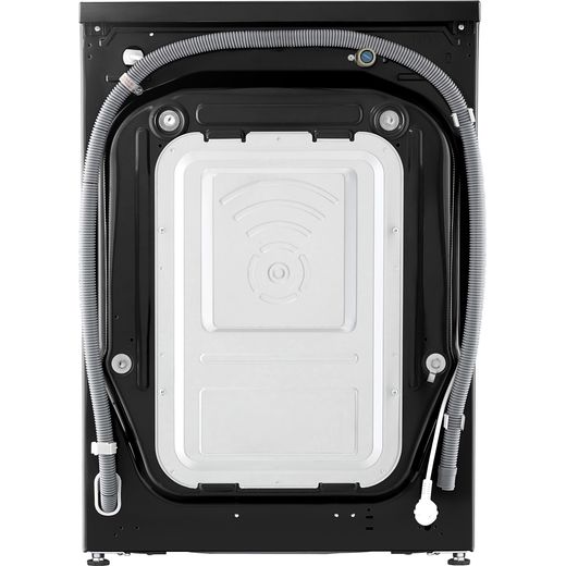 LG Series 4 AI Direct Drive FWY606NCLN1 10Kg / Washer Dryer with 1400 rpm - Onyx Black - Back shot