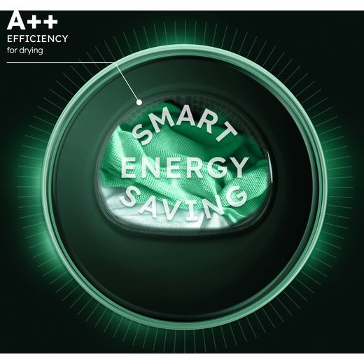 Haier X Series 5 HD80-D357GU1-UK Wifi Connected 8Kg Heat Pump Tumble Dryer - Graphite - Annotation - Smart energy shot