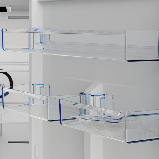 Beko Frost Free Fridge Freezer - White  - Close up door shelf shot