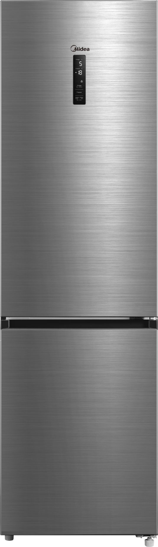 Midea Fridge Freezer - Stainless Steel - 378L Total Capacity - A Rated