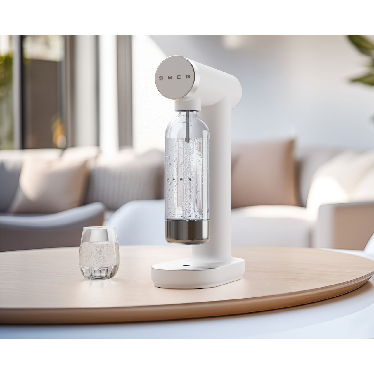 Smeg 600ml Carbonated Water Maker | SKC01WHM | ao.com