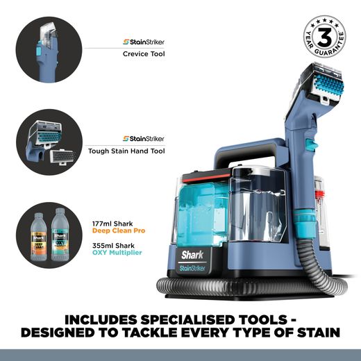 Shark StainStriker Stain & Spot PX200UK Carpet Cleaner - Annotation - Specialist tools