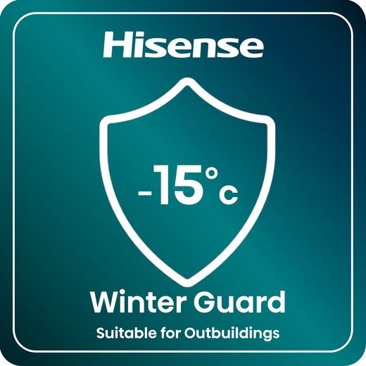 Hisense Under Counter Freezer - Stainless Steel Effect - Annotation - Winter Guard