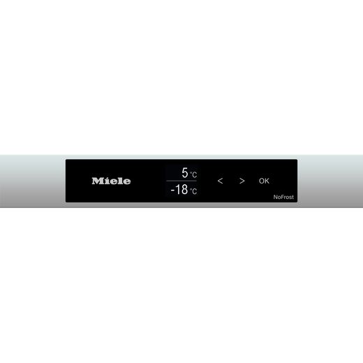 Miele KFN4375BD EL Wifi Connected 202cm 70/30 Frost Free Fridge Freezer - Silver - control panel shot