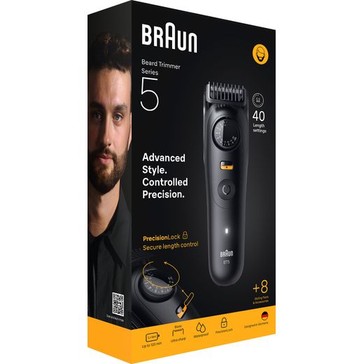 Braun Series 5 Mens Shaver - Black - Right box perspective shot