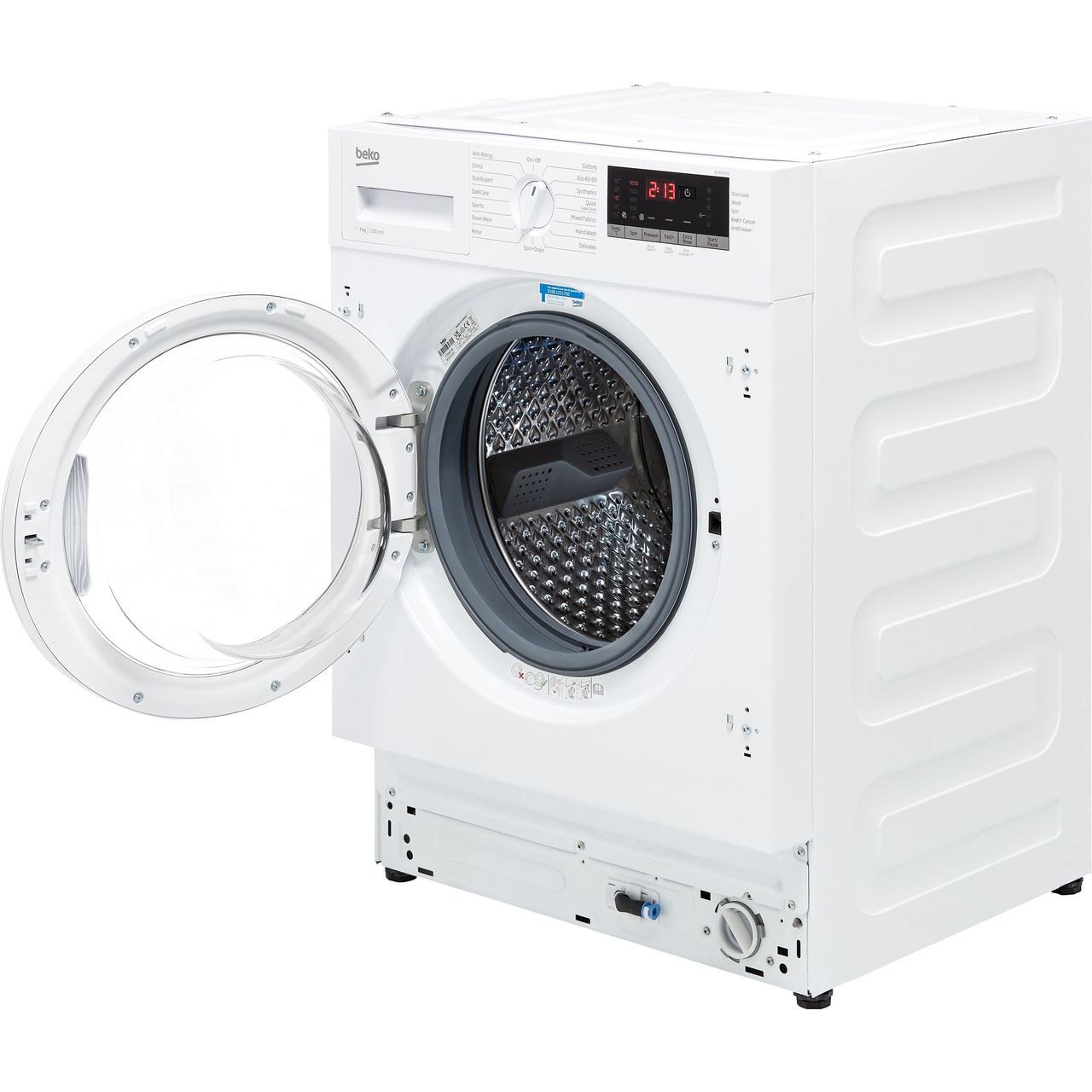 beko wtik72151 integrated 7kg washing machine