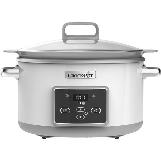 Crockpot CSC026 5 Litre Slow Cooker - White / Grey