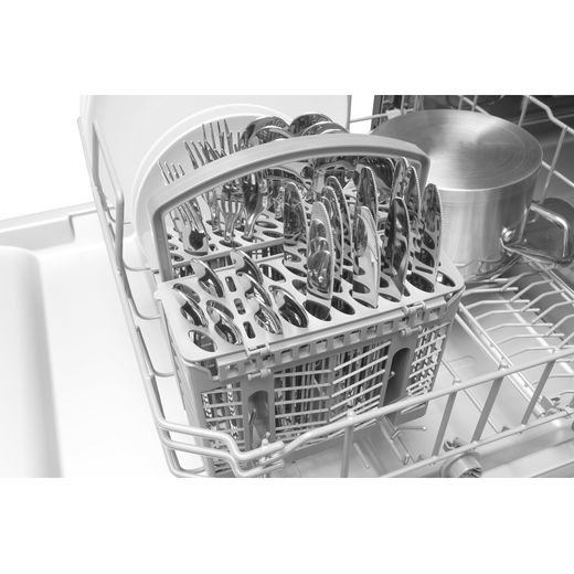 CDA Integrated Standard Dishwasher - Black - Cutlery rack