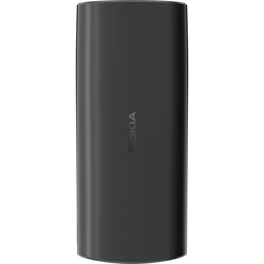 Nokia 105 Mobile Phone in Charcoal - Back shot