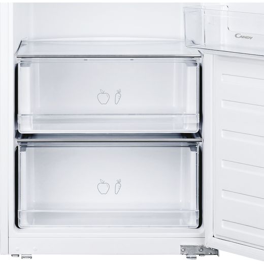 Candy CMS518EWK Integrated Upright Fridge - White - Close up inside shot