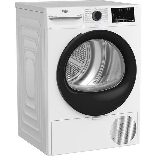 Beko BM3T3944W Heat Pump Tumble Dryer - White - Right perspective shot