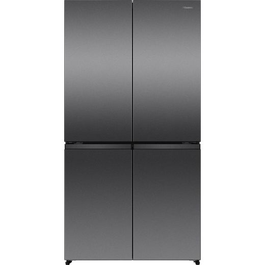 Hisense PureFlat Slim RQ5P470SMIE Total No Frost American Fridge Freezer With My Fresh Choice Zone Stainless Steel