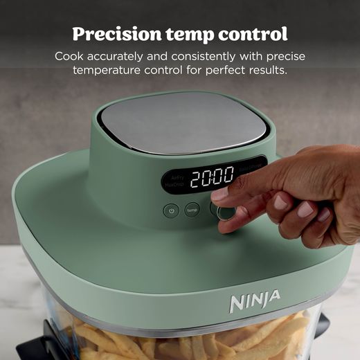 Ninja Crispi Pro 5 in 1 AS090UKGN Air Fryer - Green - Annotation - Precision temp control