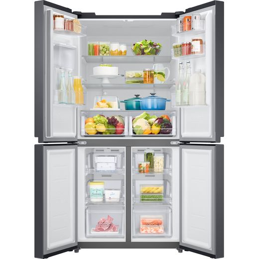 Samsung American Fridge Freezer - Anthracite - Front with door open shot